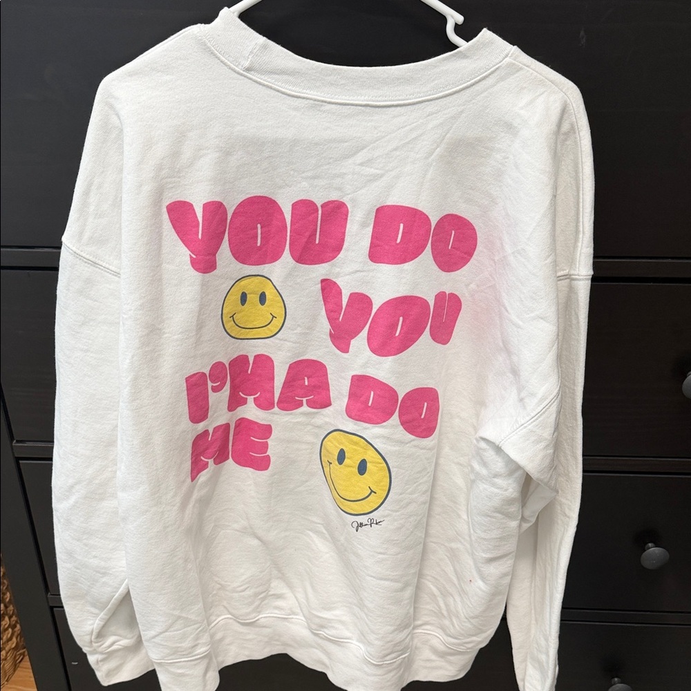 smiley face sweatshirt!